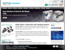Tablet Screenshot of daytonlamina.com